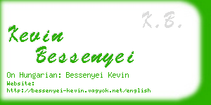 kevin bessenyei business card